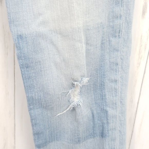 Pilcro & The Letterpress Hyphen Boyfriend Cropped Jeans Raw Hem Size 25 - Picture 6 of 11